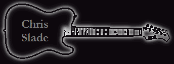 Banner Gitarre Chris Slade