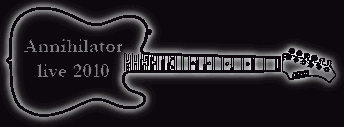 Banner Gitarre Annihilator live 2010