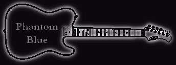 Banner Gitarre Phantom Blue